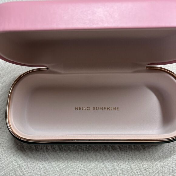 Kate Spade New York Pink Sunglasses Case Green Bottom - Picture 3 of 5